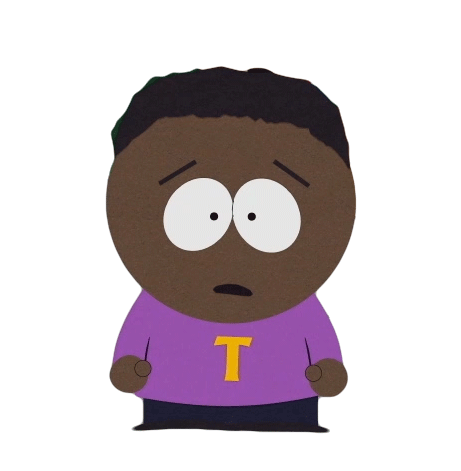 Shocked Token Black Sticker by South Park for iOS & Android