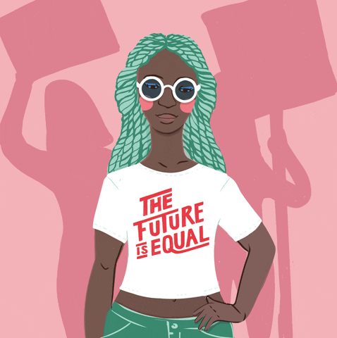 power, action, gif artist, girl power, feminist, change, racism, equality,  protest, hell yeah, campaign, riot, marching, gender equality, the future  is female, women's march, thefutureisfemale – GIF