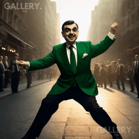 Happy Mr Bean GIF by Gallery.fm