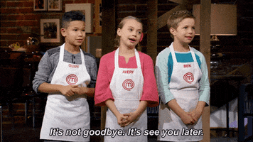 it's not goodbye see you later GIF by MasterChef Junior