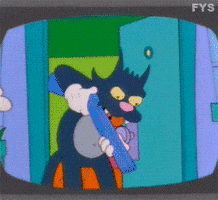 itchy and scratchy simpsons GIF
