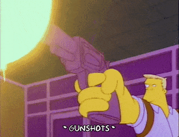 Shooting Season 3 GIF by The Simpsons
