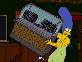 marge simpson fight GIF