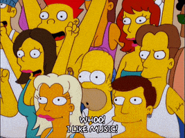 homer simpson concert GIF