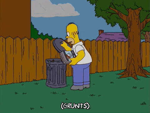 Homer Simpson Trash GIF - Find & Share on GIPHY
