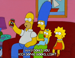 homer simpson drinking GIF