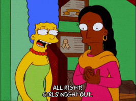 marge simpson smiling GIF