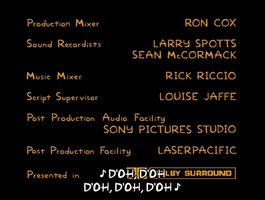 the simpsons ending credits GIF