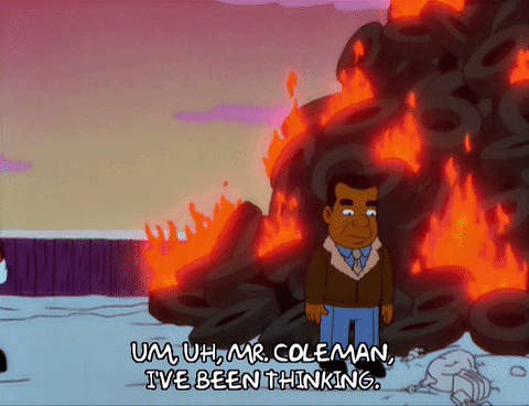 Homer Simpson Fire GIF - Find & Share on GIPHY