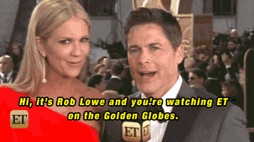 rob lowe golden globes 2016 GIF by Entertainment Tonight