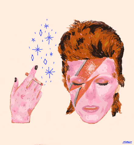 Ziggy Stardust Bowie GIF by techn0rganism