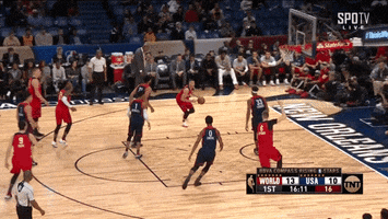 rising stars game two hand slam GIF by NBA