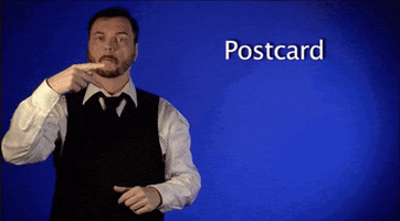 Sign Language Postcard GIF by Sign with Robert