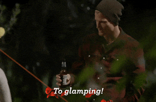 Cheers Camping GIF by The Bachelor Australia
