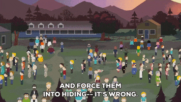 walking gathering GIF by South Park 