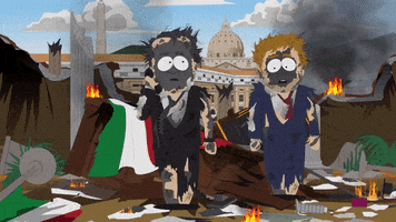 explosion burning GIF by South Park 
