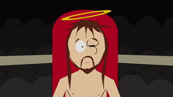 jesus beat up GIF by South Park 