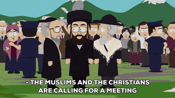 meeting rabbi GIF by South Park