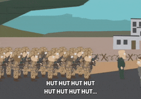 army running GIF by South Park 