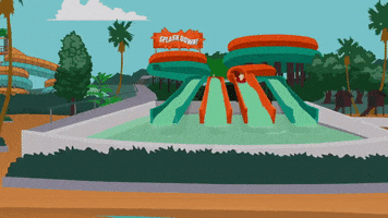 water park swimming GIF by South Park 