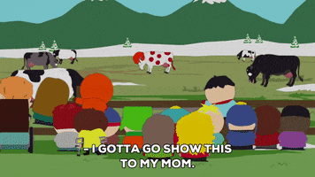 eric cartman cow GIF by South Park 