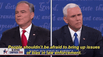 tim kaine people shouldn't be afraid to bring up issues of bias in law enforcement GIF by Election 2016