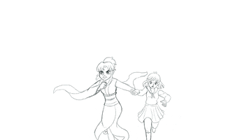 aktanimation animation keiko pencil test botan GIF