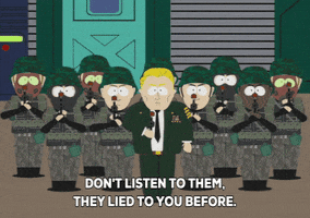 army liars GIF by South Park 