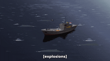 water boat GIF by South Park 