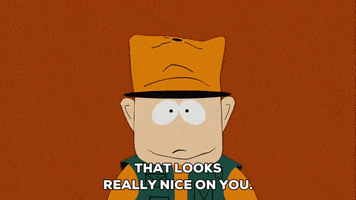 jimbo kern complimenting GIF by South Park 