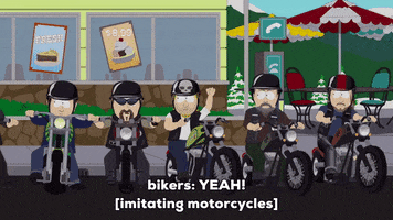 gang biker GIF by South Park