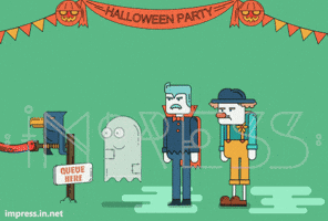 impress animation party gif halloween GIF