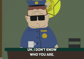 fbi officer barbrady GIF by South Park 