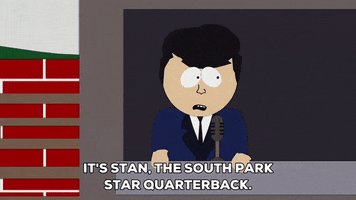 happy sportscaster GIF by South Park 