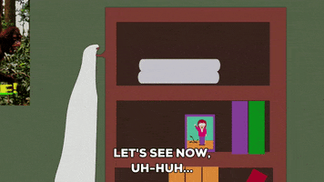 bookcase framed picture GIF by South Park 