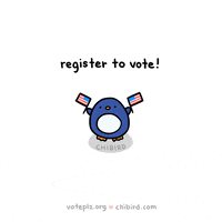 Register To Vote Voter Registration GIF by Chibird