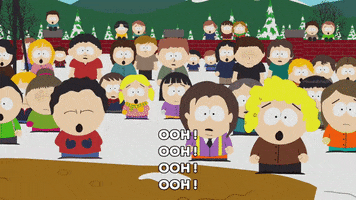 surprised crowd GIF by South Park 