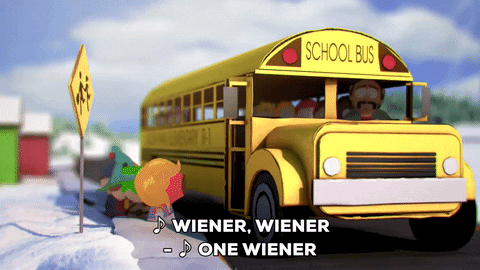 Animated top singing bus