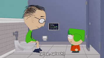 kyle broflovski pooping GIF by South Park 