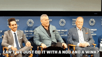 ash vs evil dead cant we just do it with a nod and a wink GIF by The Paley Center for Media