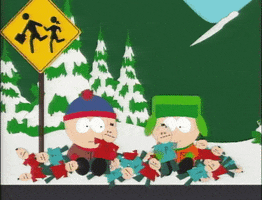 boys at the bus stop GIF by South Park 