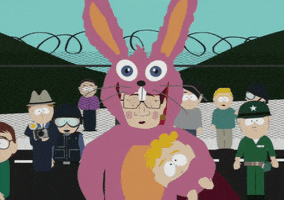 janet reno rabbit GIF by South Park 