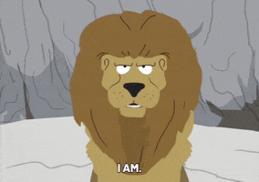 lion answering GIF by South Park 