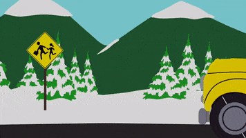 bus driving GIF by South Park 