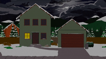 green house snow GIF by South Park 