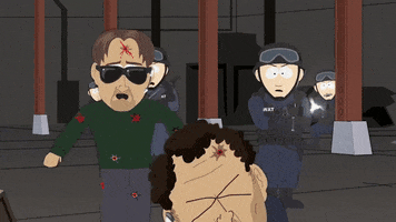 police attack GIF by South Park 