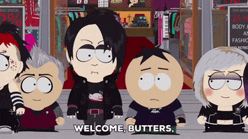 goth kids crying GIF by South Park 