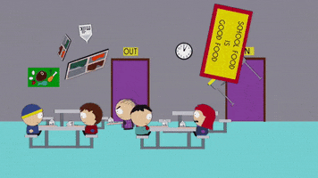 fight lunch GIF by South Park 