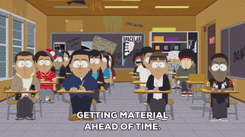 students desk GIF by South Park 