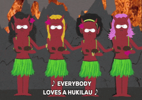 devil hula GIF by South Park 